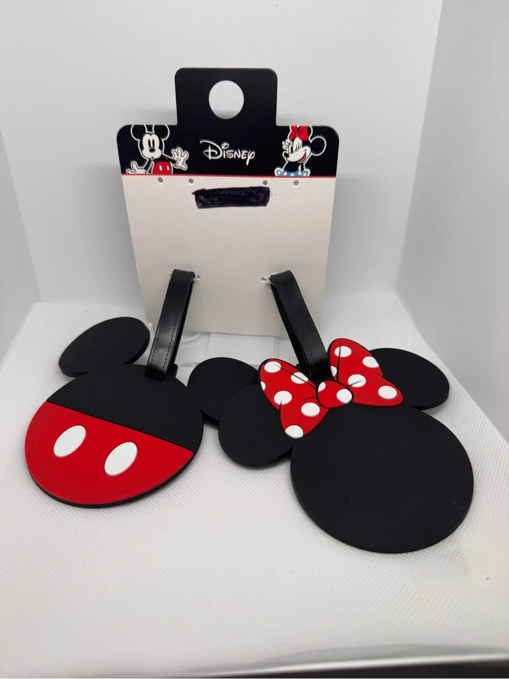 Disney Minnie & Mickey Red, Black, 2set/ Kids Bag Tags